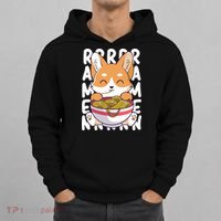 Chibi Cute Corgi Ramen Noodles Hoodie thumb 0