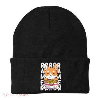 Chibi Cute Corgi Ramen Noodles Beanie