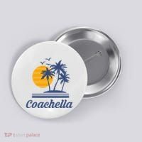 C.O.A.C.H.E.L.L.A California Ca City Beach Tourist Button thumb 0