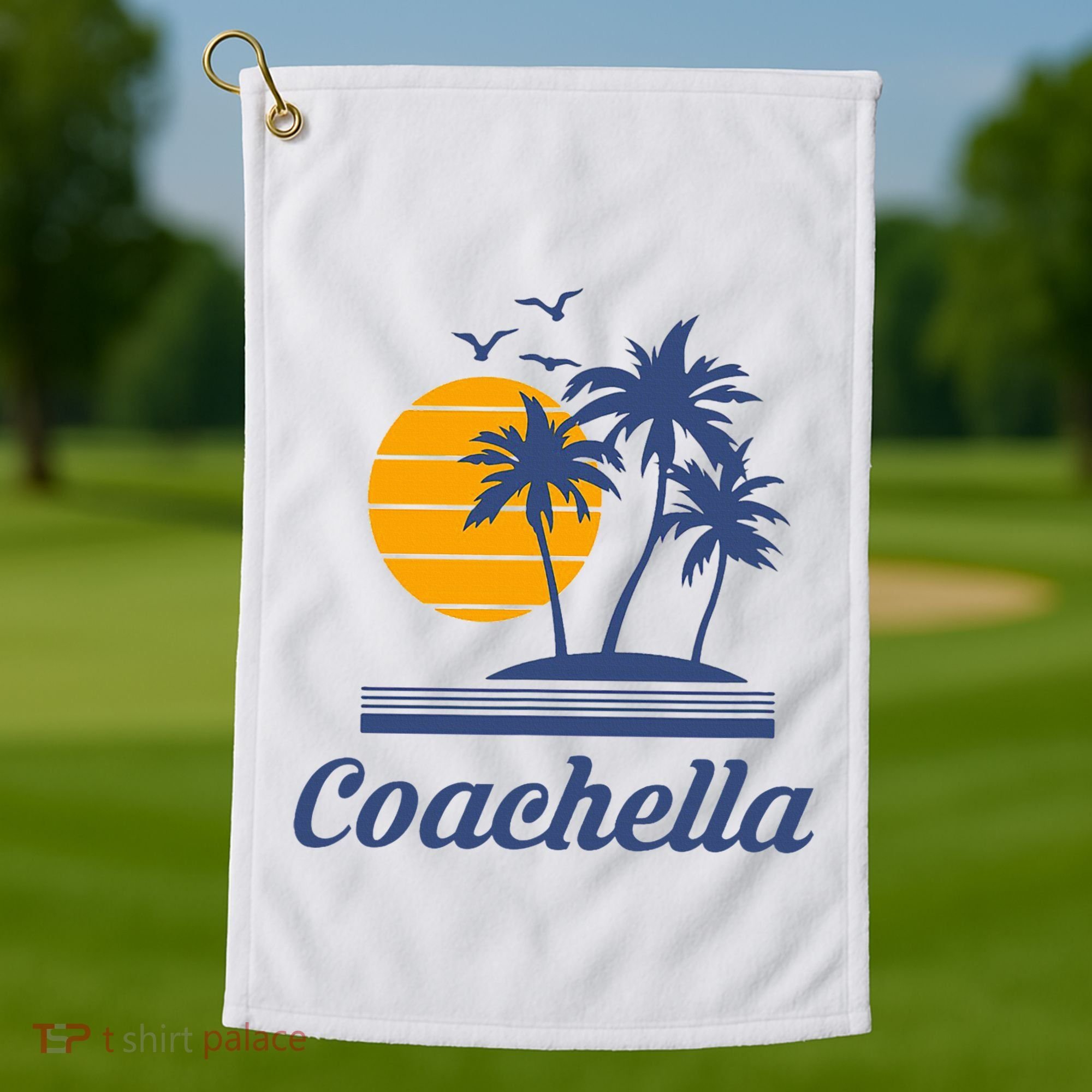 C.O.A.C.H.E.L.L.A California Ca City Beach Tourist Golf Towel