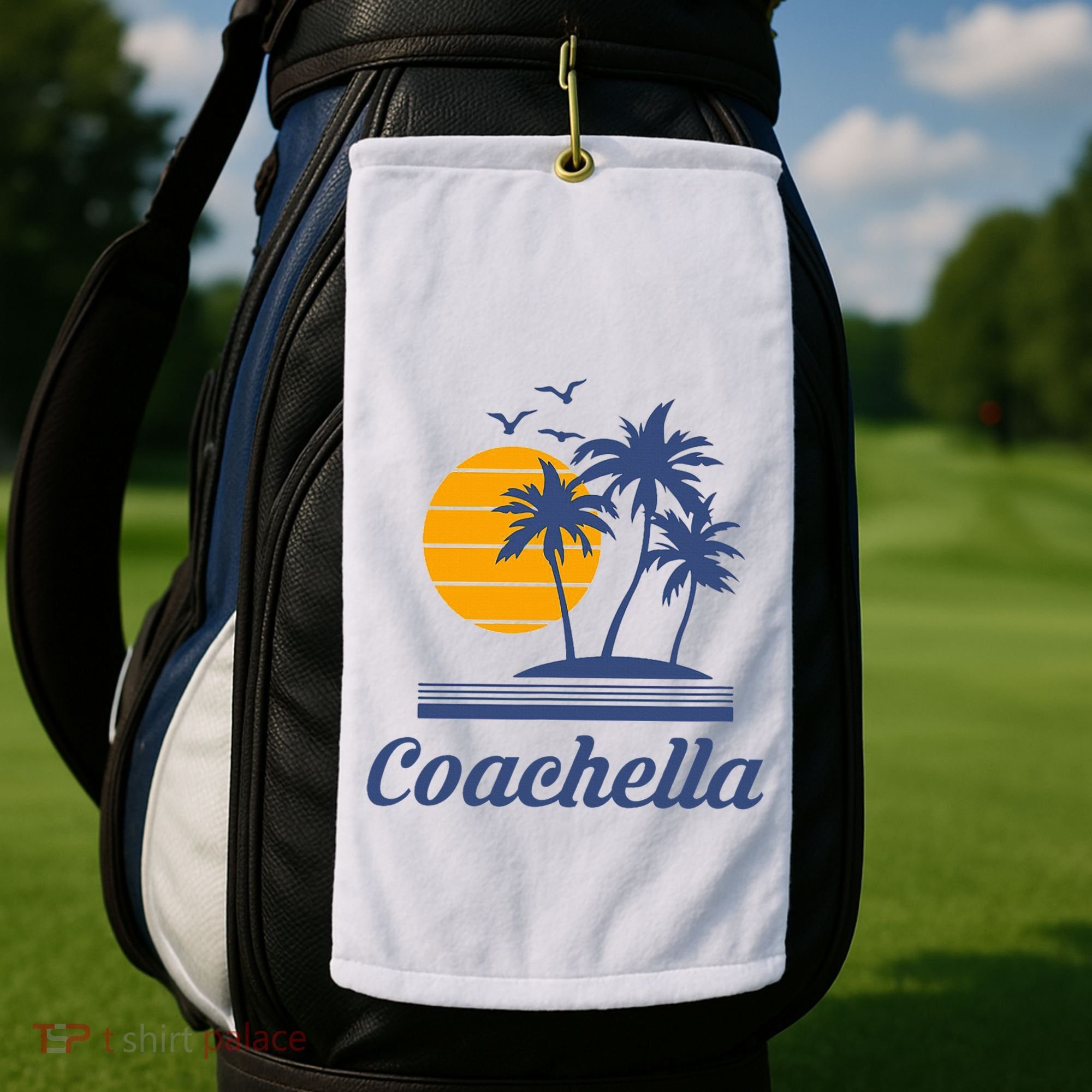 C.O.A.C.H.E.L.L.A California Ca City Beach Tourist Golf Towel