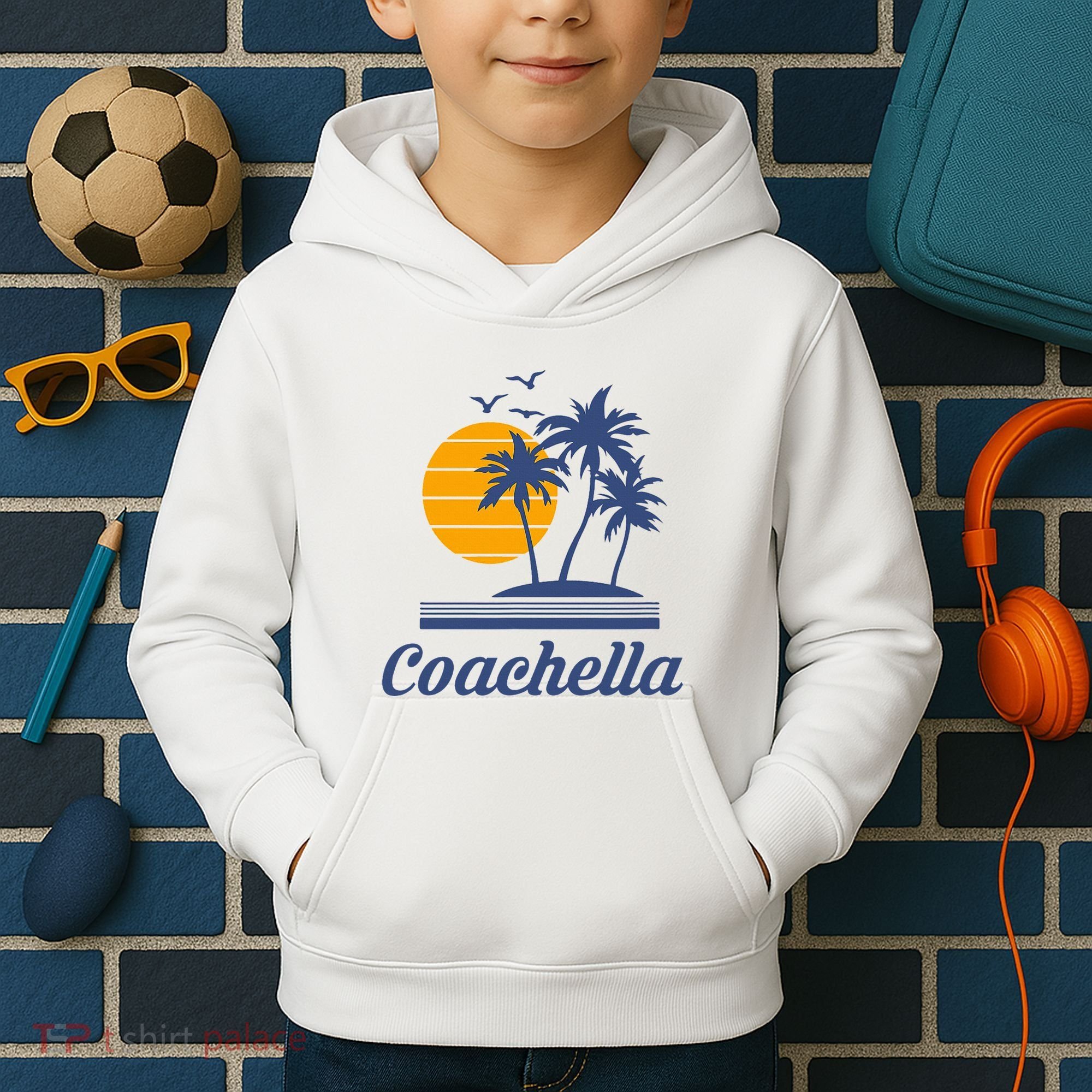 C.O.A.C.H.E.L.L.A California Ca City Beach Tourist Kids Hoodie