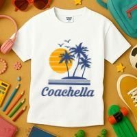 C.O.A.C.H.E.L.L.A California Ca City Beach Tourist Kids T-Shirt thumb 3