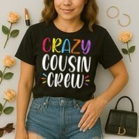 Crazy Cousin Crew Gift Comfort Colors Boxy T-Shirt thumb 2