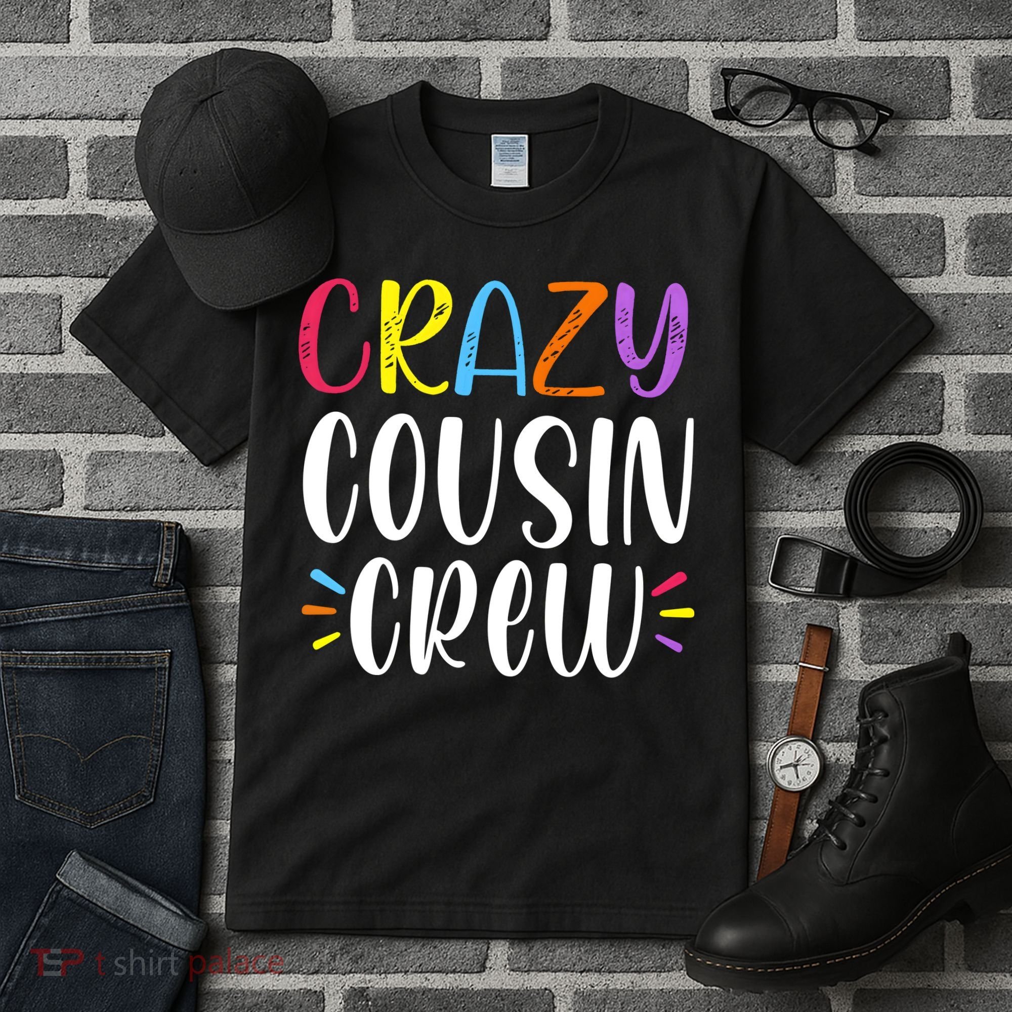 Crazy Cousin Crew Gift Tall T-Shirt