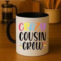 Crazy Cousin Crew Gift Coffee Mug thumb 4