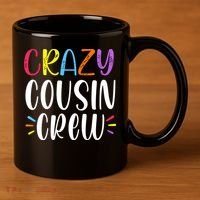 Crazy Cousin Crew Gift 11oz C Handle Ceramic Mug thumb 3