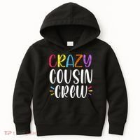 Crazy Cousin Crew Gift Kids Hoodie thumb 0