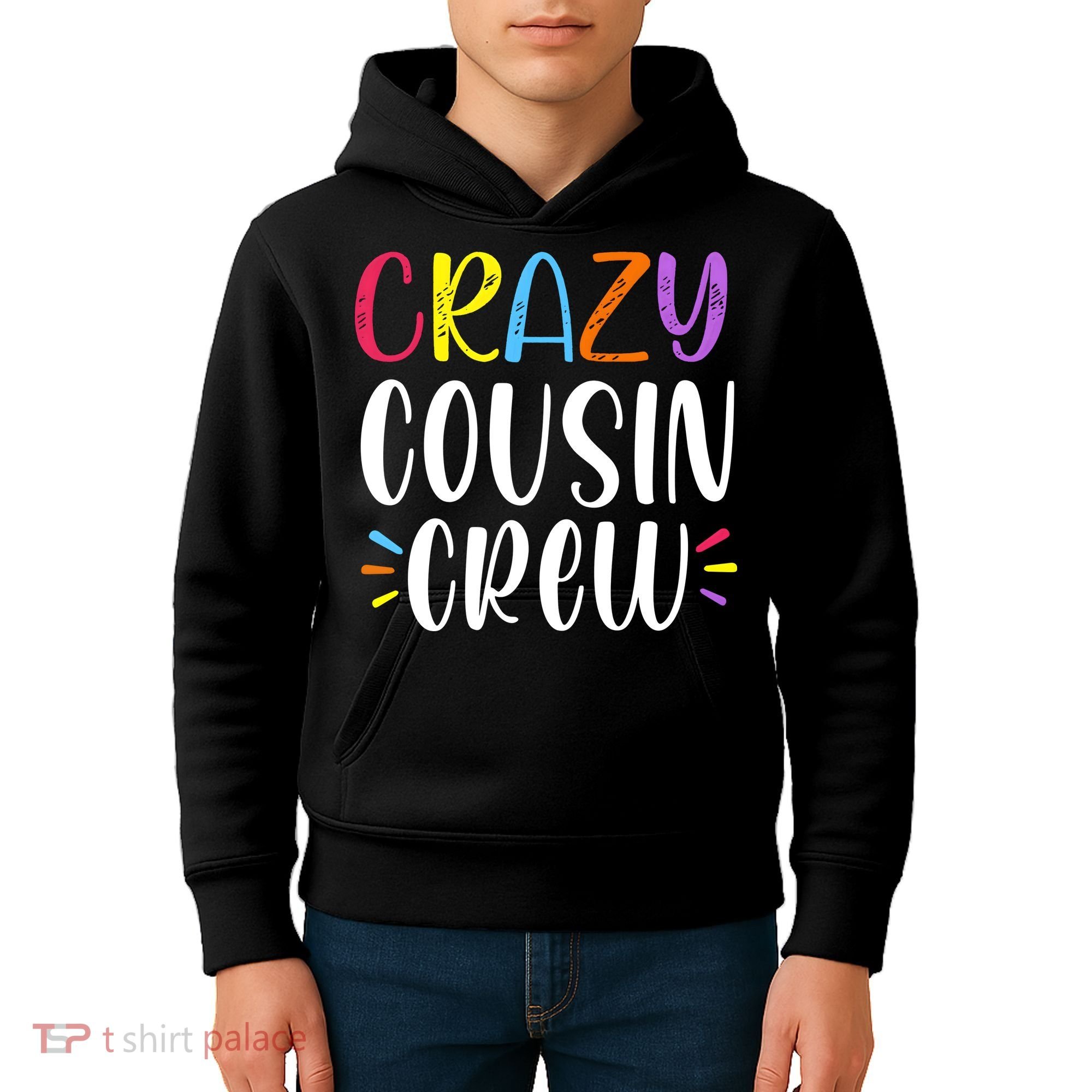 Crazy Cousin Crew Gift Kids Hoodie
