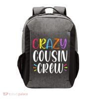 Crazy Cousin Crew Gift Vector Backpack thumb 0