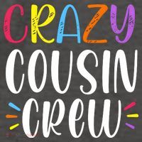 Crazy Cousin Crew Gift Vector Backpack thumb 2