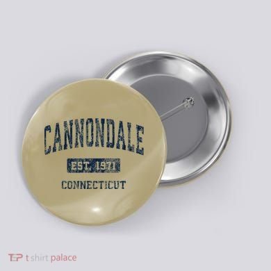 Cannondale Connecticut Ct Vintage Athletic Sports Button