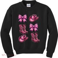 Coquette Cowgirl Kids Sweatshirt thumb 0
