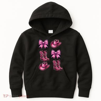 Coquette Cowgirl Kids Hoodie