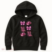 Coquette Cowgirl Kids Hoodie thumb 0