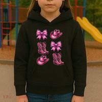Coquette Cowgirl Kids Hoodie thumb 3