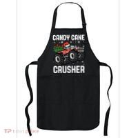 Candy Cane Crusher Christmas Monster Truck Apron thumb 0