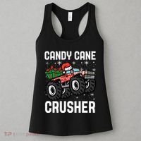 Candy Cane Crusher Christmas Monster Truck Women's Tank Top thumb 3