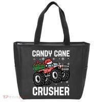Candy Cane Crusher Christmas Monster Truck Tote Bag thumb 0