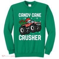 Candy Cane Crusher Christmas Monster Truck Sweatshirt thumb 0