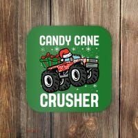 Candy Cane Crusher Christmas Monster Truck Coaster thumb 0