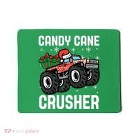 Candy Cane Crusher Christmas Monster Truck Mousepad thumb 0
