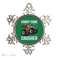 Candy Cane Crusher Christmas Monster Truck Ornament thumb 0