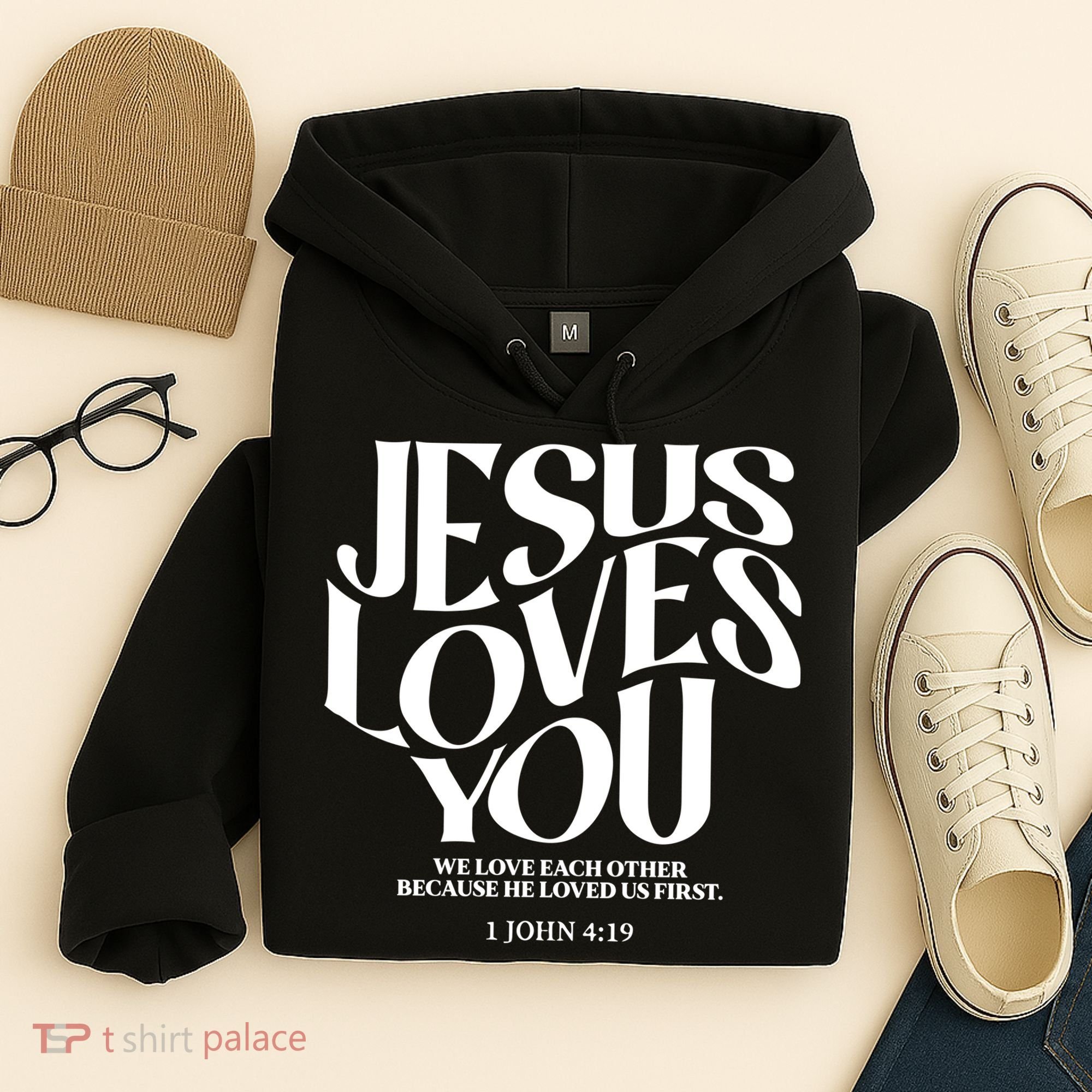 Christian Jesus Loves You Hoodie