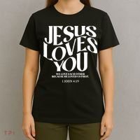 Christian Jesus Loves You T-Shirt thumb 4