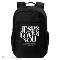 Christian Jesus Loves You Backpack thumb 0