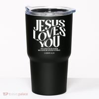 Christian Jesus Loves You Tumbler thumb 0