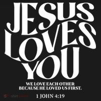 Christian Jesus Loves You Baby Bodysuit thumb 2