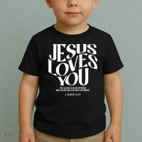 Christian Jesus Loves You Toddler T-Shirt thumb 2