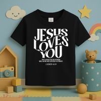 Christian Jesus Loves You Toddler T-Shirt thumb 3