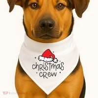 Christmas Crew USA-Made Doggie Bandana thumb 1