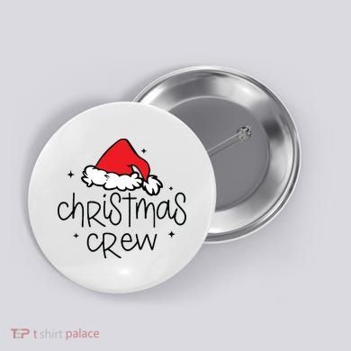 Christmas Crew Button