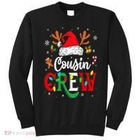 Christmas Cousin Crew Reindeer Santa Hat Lights Sweatshirt thumb 0