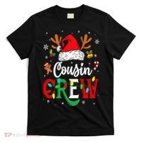 Christmas Cousin Crew Reindeer Santa Hat Lights T-Shirt thumb 0