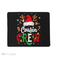 Christmas Cousin Crew Reindeer Santa Hat Lights Mousepad thumb 0