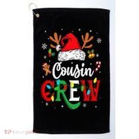 Christmas Cousin Crew Reindeer Santa Hat Lights Golf Towel thumb 0