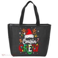 Christmas Cousin Crew Reindeer Santa Hat Lights Tote Bag thumb 0