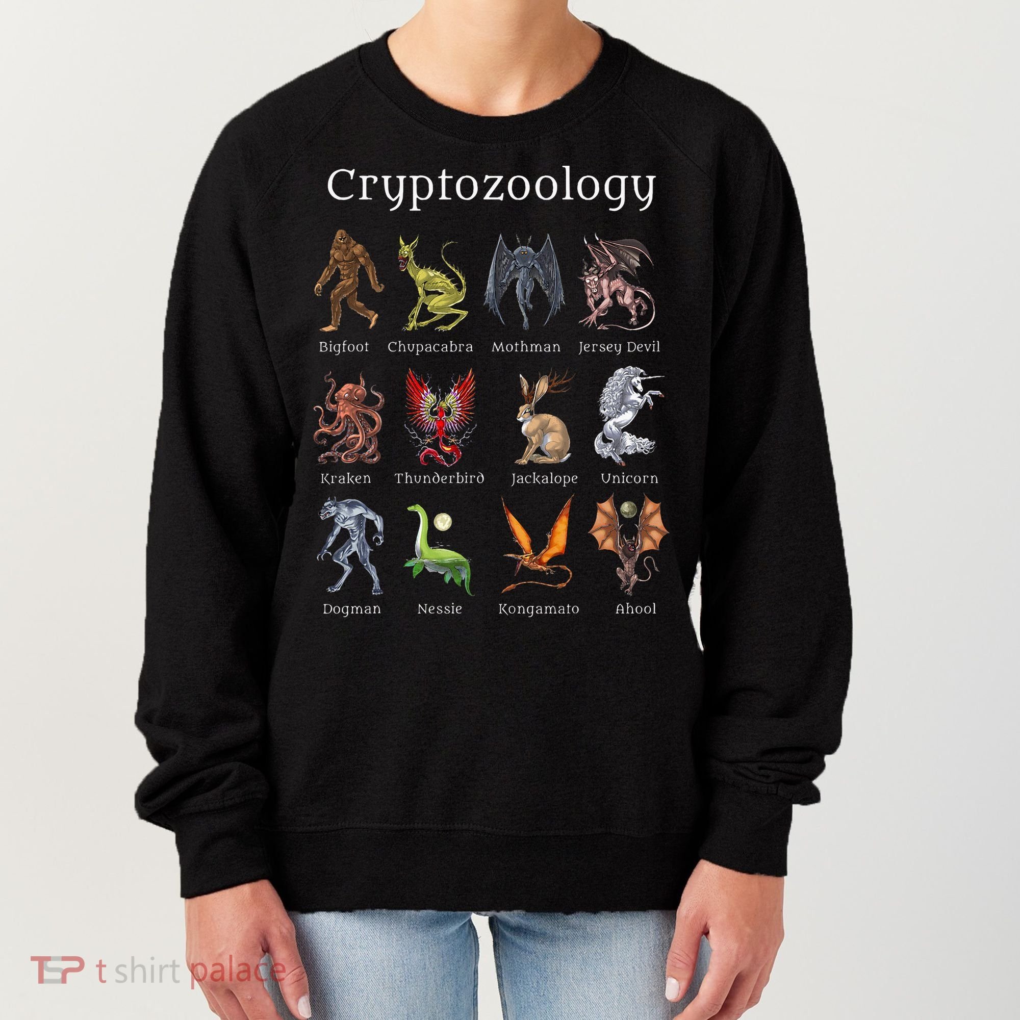 Cryptozoology Cryptid Creatures Fantasy Mythical Monsters Women's Sweatshirt