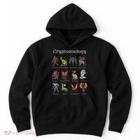 Cryptozoology Cryptid Creatures Fantasy Mythical Monsters Hoodie thumb 0
