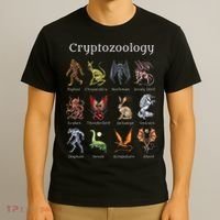 Cryptozoology Cryptid Creatures Fantasy Mythical Monsters T-Shirt thumb 3