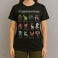 Cryptozoology Cryptid Creatures Fantasy Mythical Monsters T-Shirt thumb 4