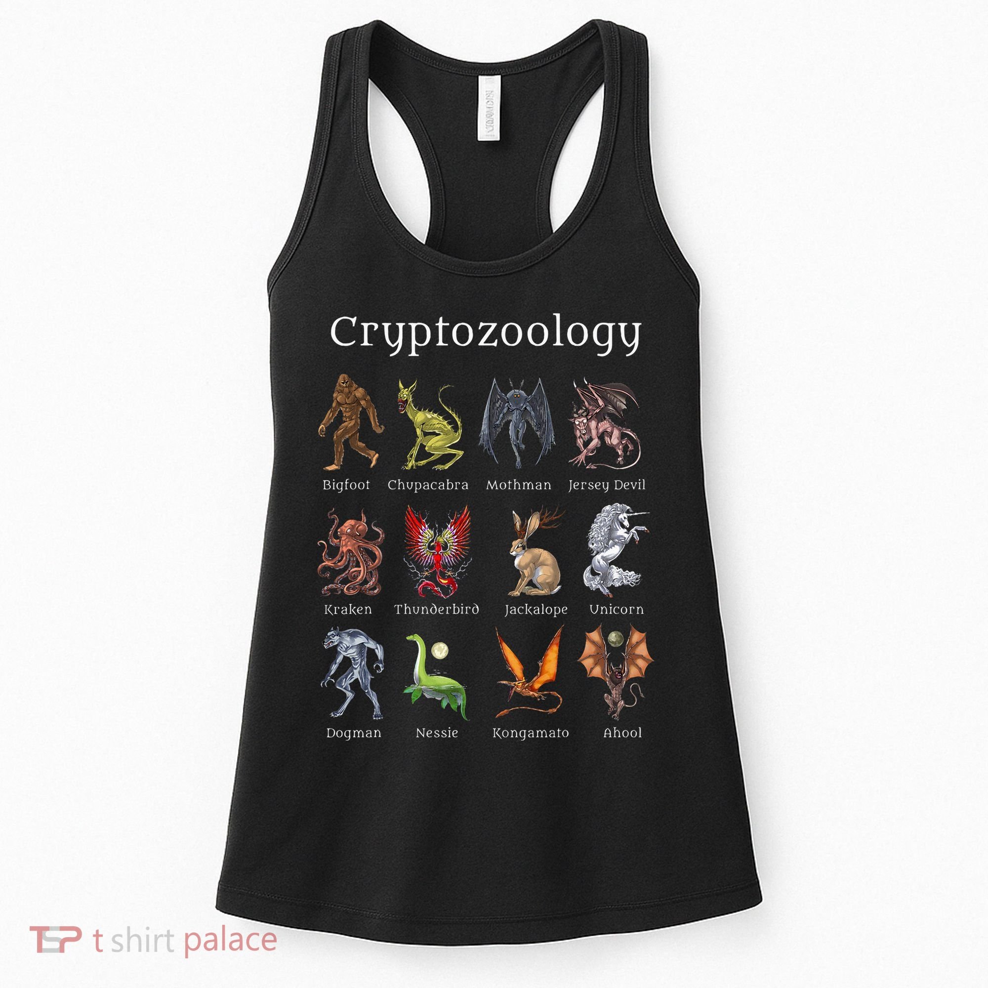 Cryptozoology Cryptid Creatures Fantasy Mythical Monsters Women's Tank Top