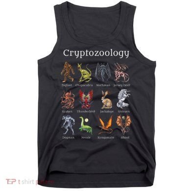 Cryptozoology Cryptid Creatures Fantasy Mythical Monsters Tank Top