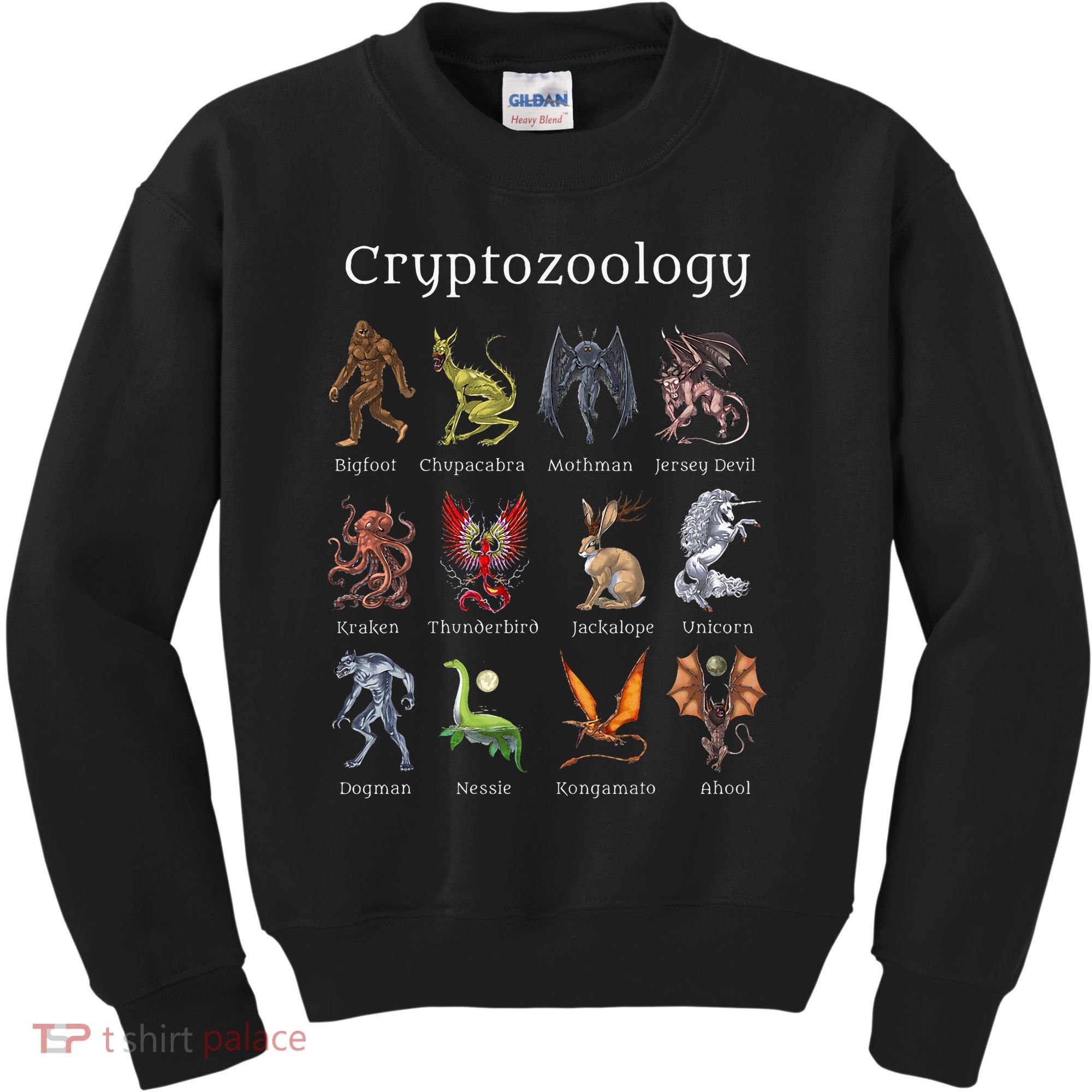 Cryptozoology Cryptid Creatures Fantasy Mythical Monsters Kids Sweatshirt