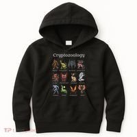 Cryptozoology Cryptid Creatures Fantasy Mythical Monsters Kids Hoodie thumb 0