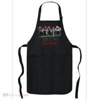 Cute Christmas Cows Herd It Was Christmas Funny Cow Shirt Apron thumb 0